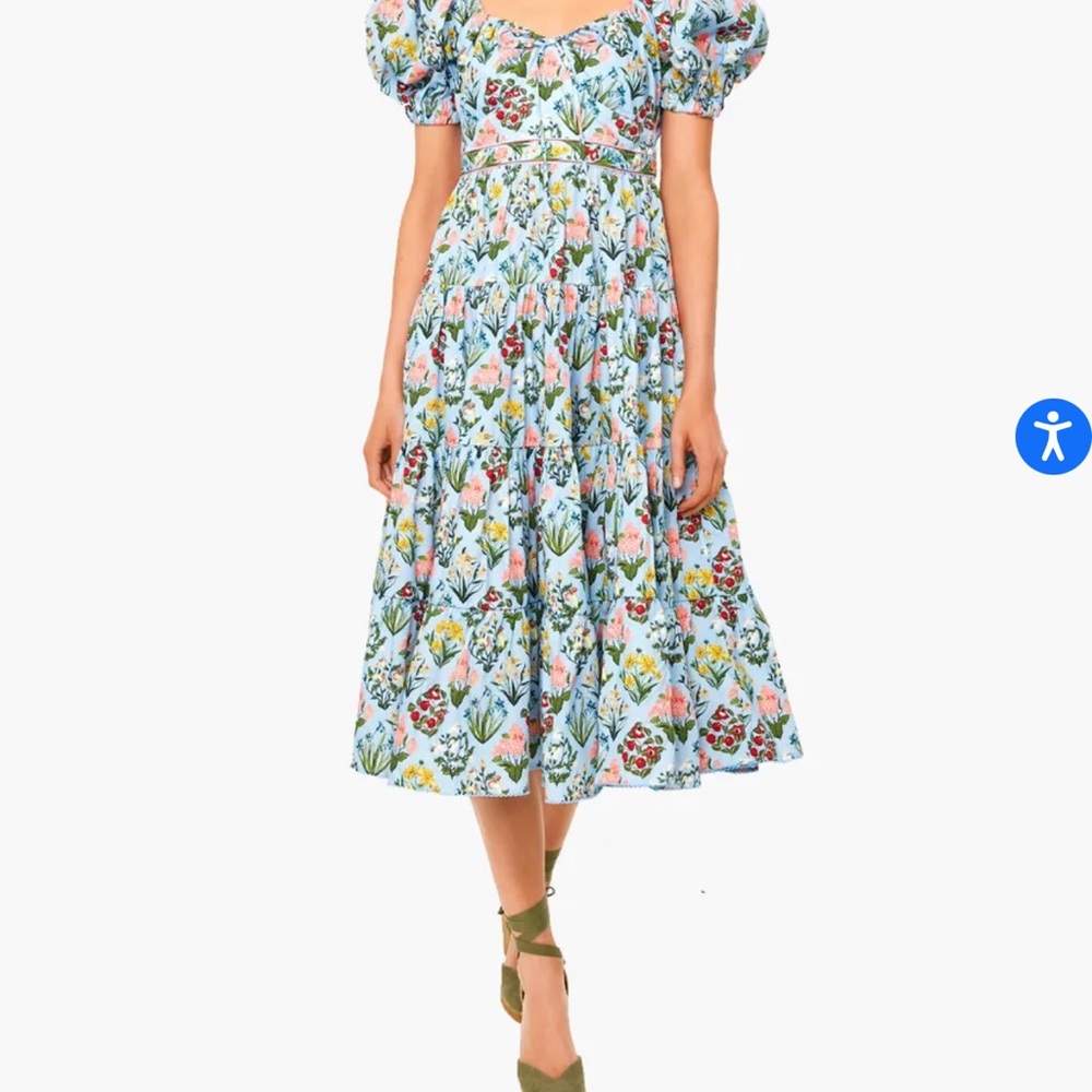 Magdalena Dia Palmera Midi Dress. Worn a handful of times and dry cleaned